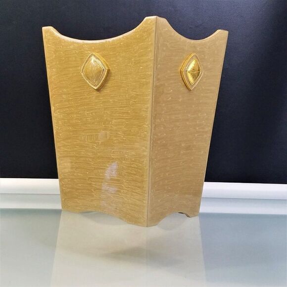 Mike + Ally Chateau Wastebasket Luxury Bathroom Accessories Vintage Discontinued - Picture 4 of 10